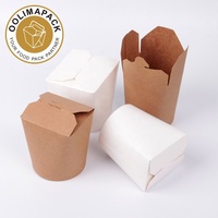 Boîte à nouilles en papier jetable imprimée sur mesure, boîte à doner, boîte à kebab imprimée