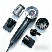 Sèche-cheveux professionnel ionique portable, haute vitesse 110000 tr/min, pliable, léger, électrique, en plastique, concentrateur, pour voyage et usage domestique