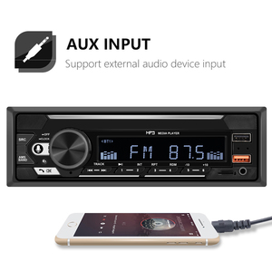Podofo 1DIN Xe MP3 Máy Nghe Nhạc Âm Thanh Stereo USB Sạc Xe Đài Phát Thanh Máy Nghe Nhạc Kỹ Thuật Số Bt USB/SD/AUX-IN Xe Đài Phát Thanh Stereo - Product Image 4