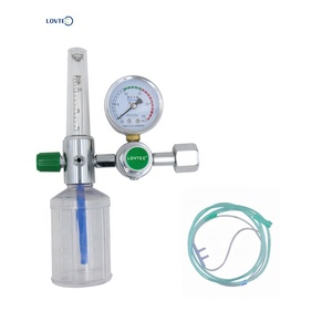 Tiêu Chuẩn Oxy Lưu Lượng Kế Độ Ẩm Nhôm Cga540 Bullnose Oxy Y Tế Điều Chỉnh Lưu Lượng Kế Với Chai Nhôm - Product Image 5
