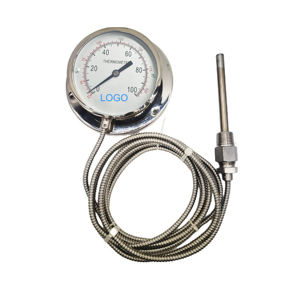 Sonda Capilar Thermo Sensor Imprensa Therm Líquido De Enchimento Pressão Tipo Termômetro Aço Inoxidável Alta <span class=keywords><strong>Temp</strong></span> Gauge Gage Ss - Product Image 4