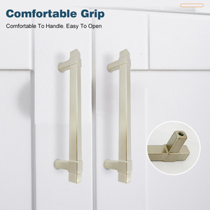 Poignée de meuble carrée moderne en alliage de zinc meilleur prix bouton de traction à haute dureté pour chambre à coucher cuisine commode tiroir appartement - Product Image 2