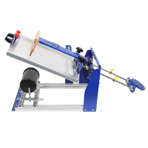 High Quality Screen Printing Machine for Round Bottles Easy Operate Manual Curved Design 1 Color Printing Hand Operated Machine
