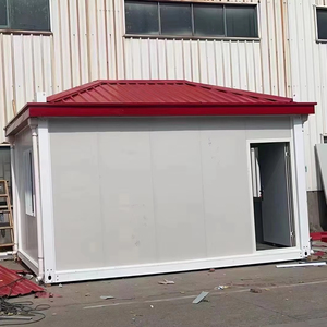 Madera de acero resistente a terremotos casera con panel sándwich uso al aire libre-Panel prefabricado casa de cemento casa contenedor de inodoro - Product Image 2