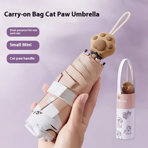 Sunday phim hoạt hình sáng tạo mèo claw xử lý chống tia cực tím Ô dù che nắng dễ thương gấp ba lần ô cho quà tặng kinh doanh - Product Image 4