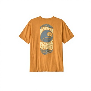 Men's <b>Orange</b> Short Sleeve <b>T</b>-<b>Shirt</b> Oversized Street Style Solid Design Cotton Jersey O-Neck Digital Printing 220 Grams - Product Image 1