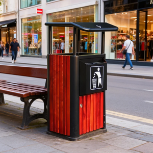 Poubelle rectangulaire en acier inoxydable Xinfangzhen <span class=keywords><strong>G100</strong></span> avec seau intérieur amovible pour usage intérieur/extérieur - Product Image 4