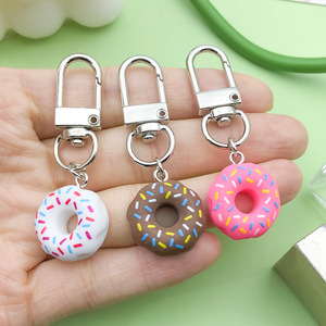 Breloques en résine en forme de donut pour la fabrication de bijoux, boucles d'oreilles, colliers, accessoires de porte-clés faits main, colgantes - Product Image 6