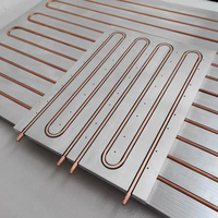 Plaque de refroidissement liquide en aluminium pour tube Cooper, dissipateur thermique en aluminium, plaque froide en aluminium