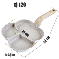 Set Wajan Penggorengan Anti Lengket Berbahan Aluminium Die Casting dengan Lapisan Granit, Panci Masak Sarapan Logam dan Wajan Penggorengan Telur