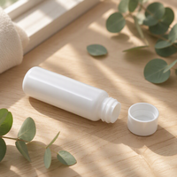 Tube en verre opaque blanc pulvérisé en gros, flacon en verre peint sur mesure avec couvercle mat résistant aux enfants pour l'emballage
