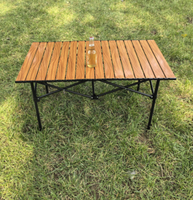 Ensemble de table basse d'extérieur de luxe haut de gamme, durable, imperméable et léger, mobilier de parc moderne et portable en fer pour lieux de loisirs