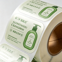 Étiquettes en rouleau personnalisées, résistantes à l'huile et à l'eau, impression couleur, autocollants adhésifs en vinyle pour cosmétiques et huiles essentielles