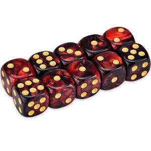 Dado Acrílico Personalizado con Diseño de Perlas, Redondeado, de Doble Color, de 16 mm, D6 - Product Image 3