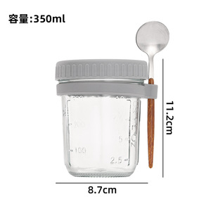 <span class=keywords><strong>Frascos</strong></span> <span class=keywords><strong>de</strong></span> <span class=keywords><strong>Vidrio</strong></span> Portátiles <span class=keywords><strong>de</strong></span> 16oz <span class=keywords><strong>y</strong></span> 10oz para Desayuno <span class=keywords><strong>y</strong></span> Avena, <span class=keywords><strong>con</strong></span> Asa, Contenedor <span class=keywords><strong>de</strong></span> <span class=keywords><strong>Vidrio</strong></span> <span class=keywords><strong>con</strong></span> Tapas <span class=keywords><strong>y</strong></span> Juego <span class=keywords><strong>de</strong></span> Cuchara <span class=keywords><strong>y</strong></span> Pajita - Product Image 4