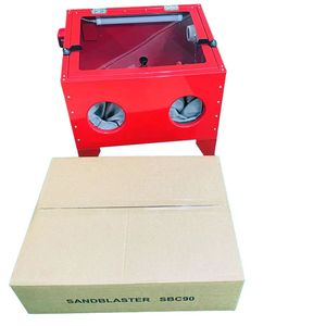 Small Tabletop <b>Sandblasting</b> Machine 90L Manual Descale Stripping Equipment For Metal Surface Treatment - Product Image 5