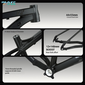 <span class=keywords><strong>Cuadro</strong></span> de Bicicleta de Montaña SeeMore Hardtail 29er AM, <span class=keywords><strong>Ligero</strong></span>, de Alta Resistencia, <span class=keywords><strong>Aluminio</strong></span> 6061, 12*148 Boost, Alto Rendimiento - Product Image 4
