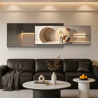 Peintures et décorations murales en gros pour la maison, impressions sur cristal, peintures décoratives florales multicouches pour salon et chambre à coucher