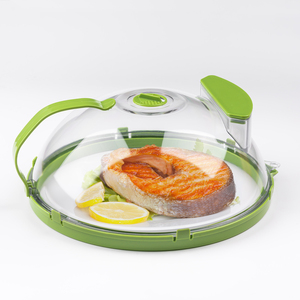 Ustensiles de cuisine ustensiles de cuisson couvercles cuisine salle à manger couvercle anti-éclaboussures transparent Tapa Para Dentro micro-ondes couvercle alimentaire avec vapeur d'eau et poignée - Product Image 1