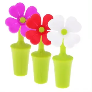 Promotional New Design Silicone Wine plugger Wine Stopper Home Marker for Party