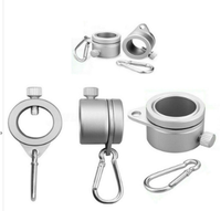 Anneaux de mât de drapeau en alliage d'aluminium, anneaux de montage anti-enroulement pour mât de drapeau, kit de mât de drapeau rotatif à 360 degrés