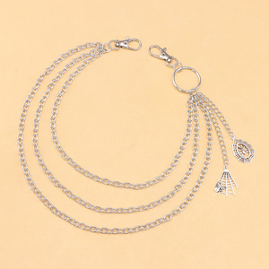 Spider Web Pendant Multi Layer Metal <b>Trouser</b> <b>Chain</b> Tibetan Silver Waist <b>Chain</b> Casual Hip Hop Denim Accessory - Product Image 4