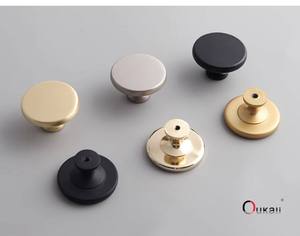 Round Zinc Alloy Cabinet <strong>Knobs</strong> Modern Single Hole Drawer Pull Handles for Wardrobe Kitchen Cupboard - Product Image 5