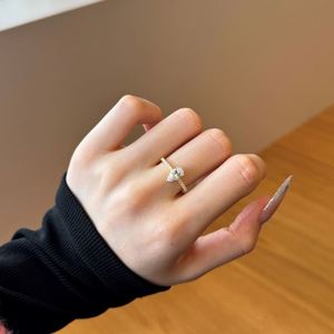 Dylam Classic Style Fine Jewelry 925 Sterling <b>Silver</b> <b>Eternity</b> Wedding Band Teardrop 5A Cubic Zirconia Engagement Women <b>Rings</b> - Product Image 2