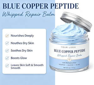 Crème Visage au Peptide de Cuivre Bleu OEM ODM Usine – Extrait Apaisant Doux pour la Peau, Nourrit les Peaux Sensibles, Baume Facial Éclatant Personnalisé - Product Image 2