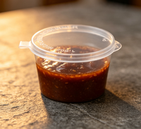 Emballage à emporter jetable en PP transparent de qualité alimentaire, petit récipient à sauce, boîte à trempette, vente en gros d'usine