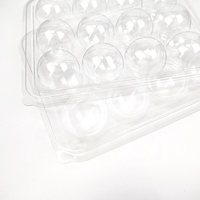 12 truffe chocolat bonbons personnalisé en plastique transparent à clapet plateau d'emballage de boursouflure de boîte