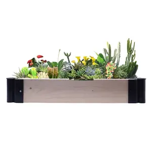 Modulaire triangle potager surélevé en bois <span class=keywords><strong>lit</strong></span> de <span class=keywords><strong>jardin</strong></span> pour la maison - Product Image 1