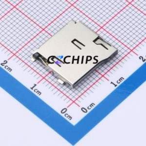 TF1021C-9P311-H200 SD Card / Memory Card Connector SMD Connector Self-Return Type MicroSD Card (TF Card) Card Holder With - Product Image 1