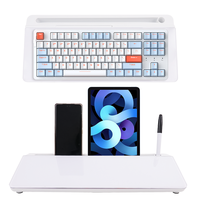 Petit tableau blanc en verre magnétique de bureau Portable A3 tableau blanc de bureau Durable effaçable en verre trempé personnalisé avec stockage