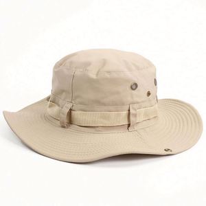 New Summer 100%Cotton Unisex Safari Bucket Fisherman Hat With <b>Adjustable</b> <b>Strap</b> - Product Image 6