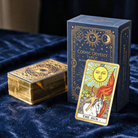 Jeu de cartes de tarot classique RWS, cartes d'oracle à bords dorés antique, fabricant en gros de cartes de divination à âme noire