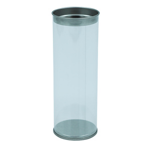 Cylinder Plastic Box Plastic Custom Print Transparent Pet Pvc Clear Cylinder Round Plastic Box