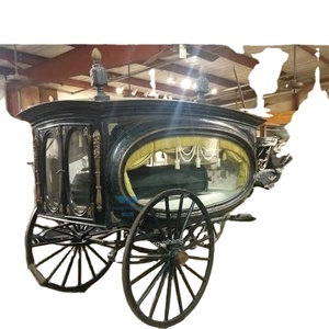 Corbillard électrique noir attrayant Transport spécial de fourgonnette funéraire tirée par des chevaux - Product Image 5