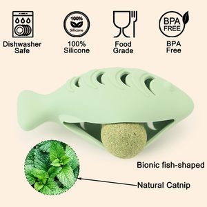 Nuovi Arrivi: Giocattolo in Silicone a Forma di Pesce per Gatti e Cani, Snack per Animali Domestici, Giocattoli alla Menta, Bastoncino in Gomma <span class=keywords><strong>Happy</strong></span> Bite per Gatti - Product Image 4