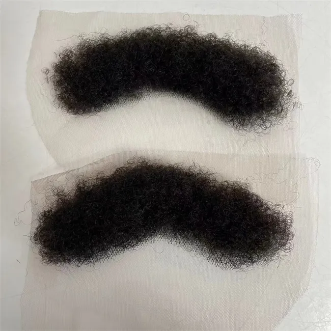 Perruque de cheveux humains européens vierges 4mm Afro ligne de cheveux en dentelle suisse complète pour hommes noirs