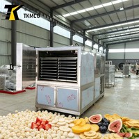 Tek PLC-gestuurde 1M2 laboratoriumvriesdroger met koudeval 2m2 kleine schaal roestvrijstalen pilot-vriesdroogapparatuur voor vacuümgebruik