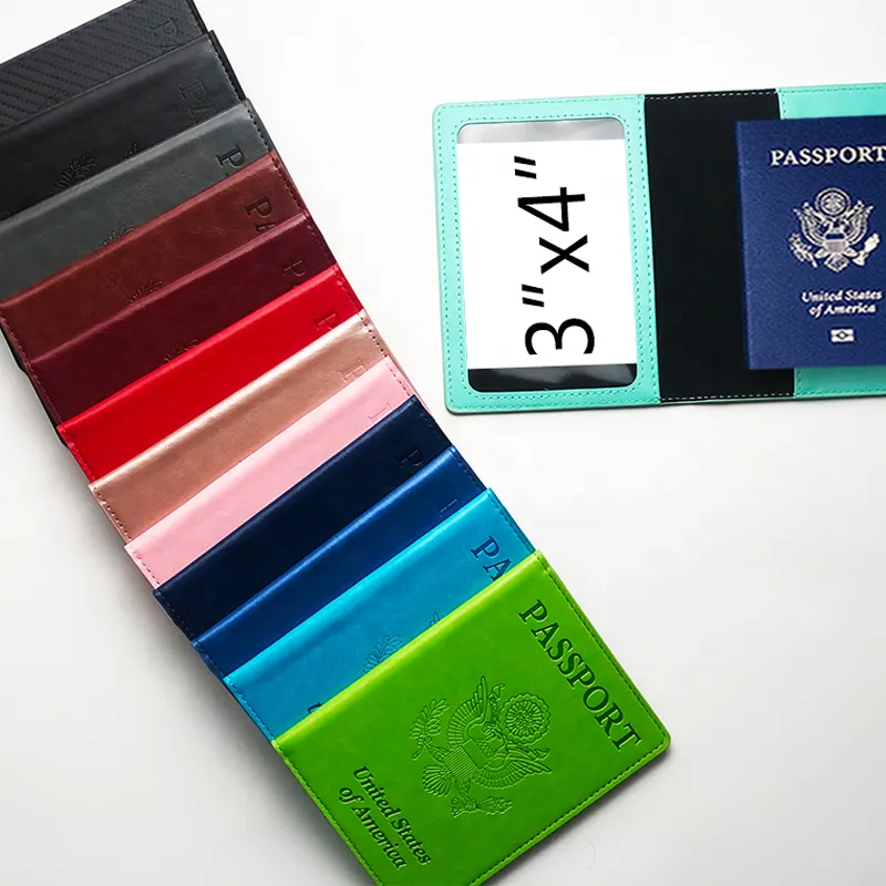 Wholesale Customized Logo Gifts Saffiano Rfid Blocking Designer Personalized Travel Passport Holder And Luggage Tag Set