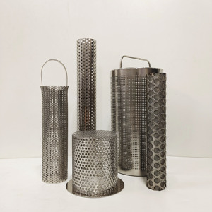 Tùy chỉnh kim loại đục lỗ lọc Ống thép không gỉ Lọc xi lanh dây lưới lọc Cartridge - Product Image 2