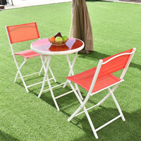 Ensemble de bistrot pliable, chaise et Table, 10 pièces, mobilier d'extérieur, Art de jardin