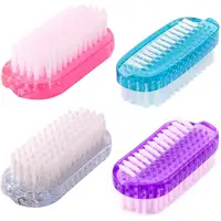 Handle Grip Nail Brush Cleaner Fingernail Scrub Brush Hand Cleaning Brushes  Soft Stiff Bristles Scrubber Manicure