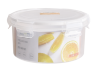Conteneur de stockage alimentaire classique grand format 1,2 L, anti-fuite, en PP + silicone moulé par injection, avec couvercle à clipser, portable pour le camping et la cuisine