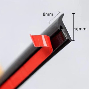5M Phổ Slanted T Loại Weatherstrip Cạnh <span class=keywords><strong>Trim</strong></span> Xe Con Dấu Cao Su Dải Cho Phía Trước Bumper Khoảng Cách Ánh Sáng - Product Image 1
