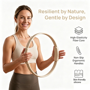 CZ New Model 34cm/13in Eco-Friendly Latex Pilates <b>Ring</b> One-Piece Yoga Fitness <b>Circle</b> Lightweight Resistance <b>Ring</b> for Yoga Gym - Product Image 5