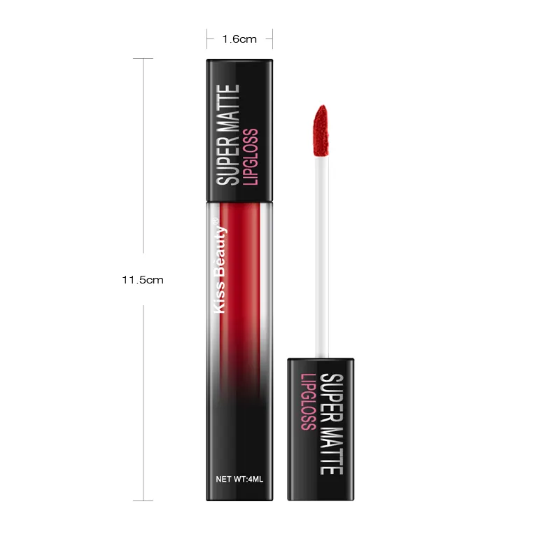24 Color Matte Velvet Lip Gloss Waterproof Long-lasting Liquid Lipstick Cosmetic Beauty Keep 24 Hours Moist Lip Gloss Makeup