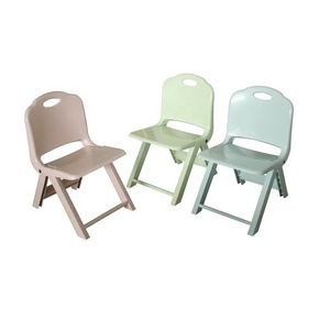 Silla Plegable Portátil de Plástico Moderna y Segura para Niños, para Dormitorio, Sala de Estar, Uso Interior y Exterior - Product Image 1